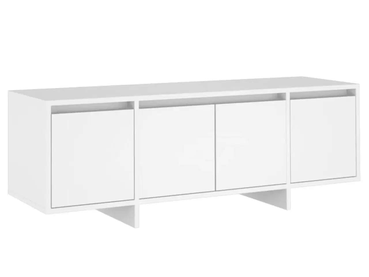 Billede 2 - Tv-bord 120x30x40,5 cm konstrueret træ hvid