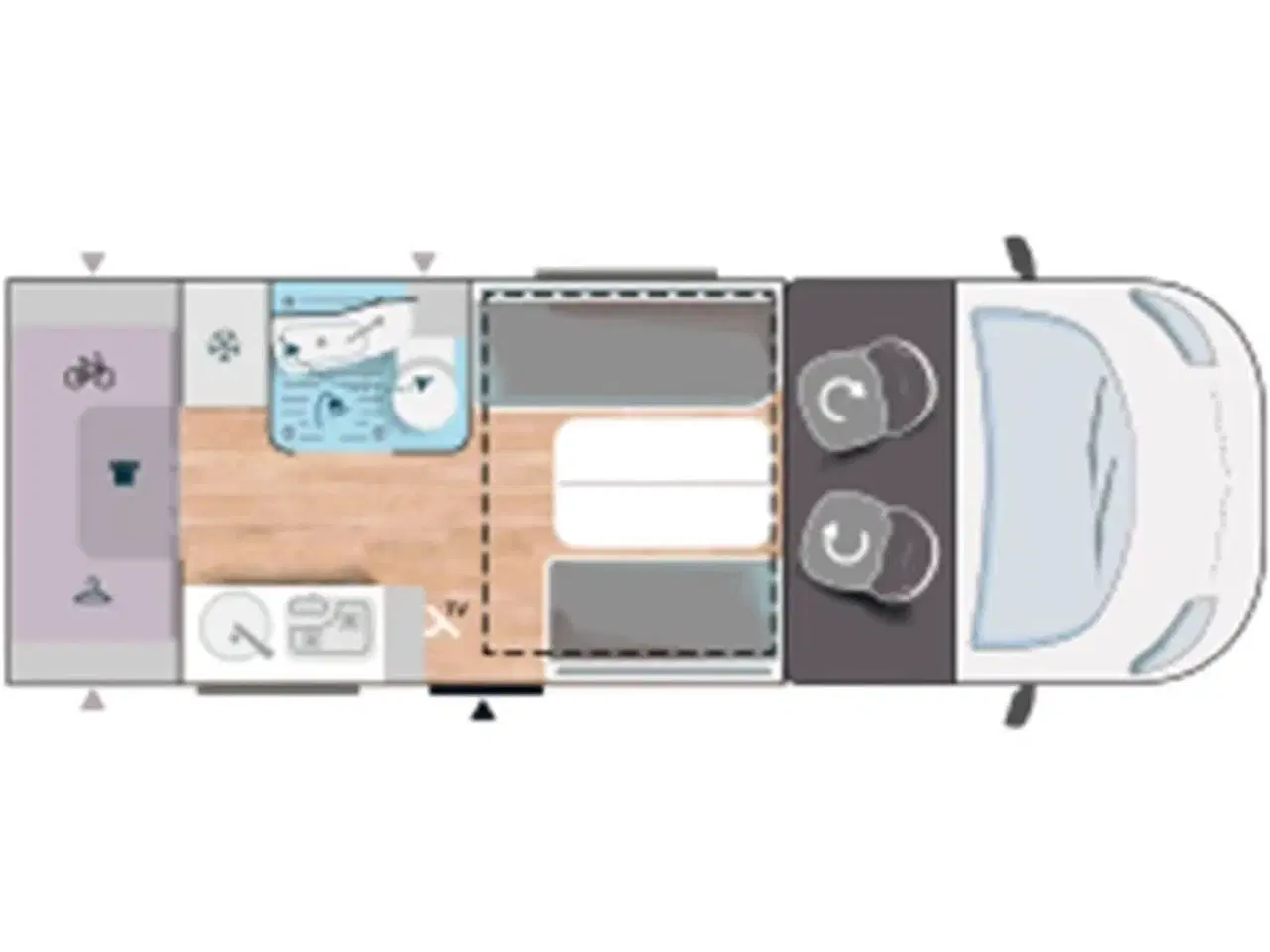 Billede 33 - 2024 - Chausson X650 Exclusive line   Unik cross-over model! Camper med stor Lounge og siddegruppe, sænkeseng, stor garage, Artic-, Connect-, Tilbehørs- og Safetypakke,