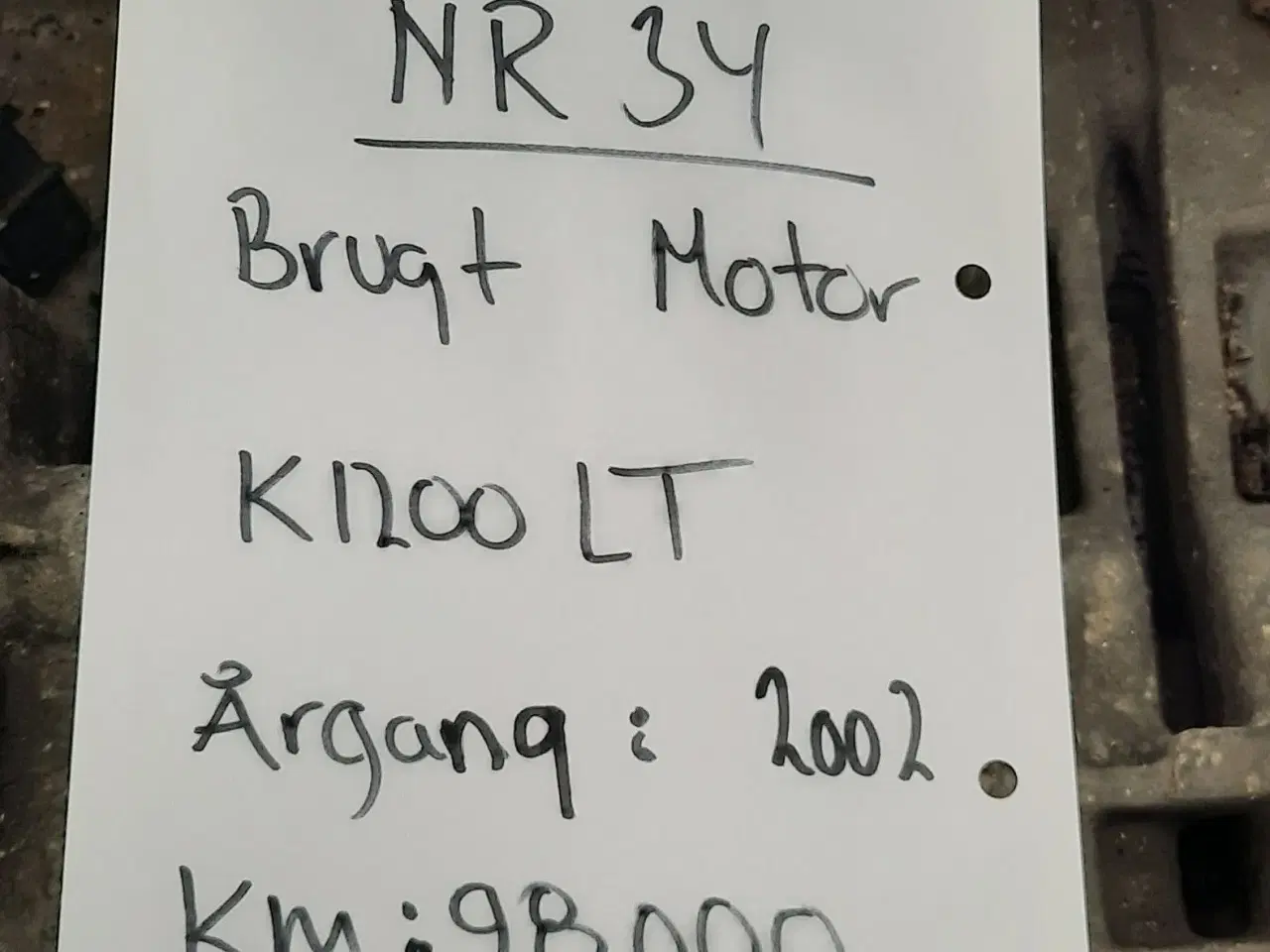 Billede 2 - Motor BMW K1200LT 