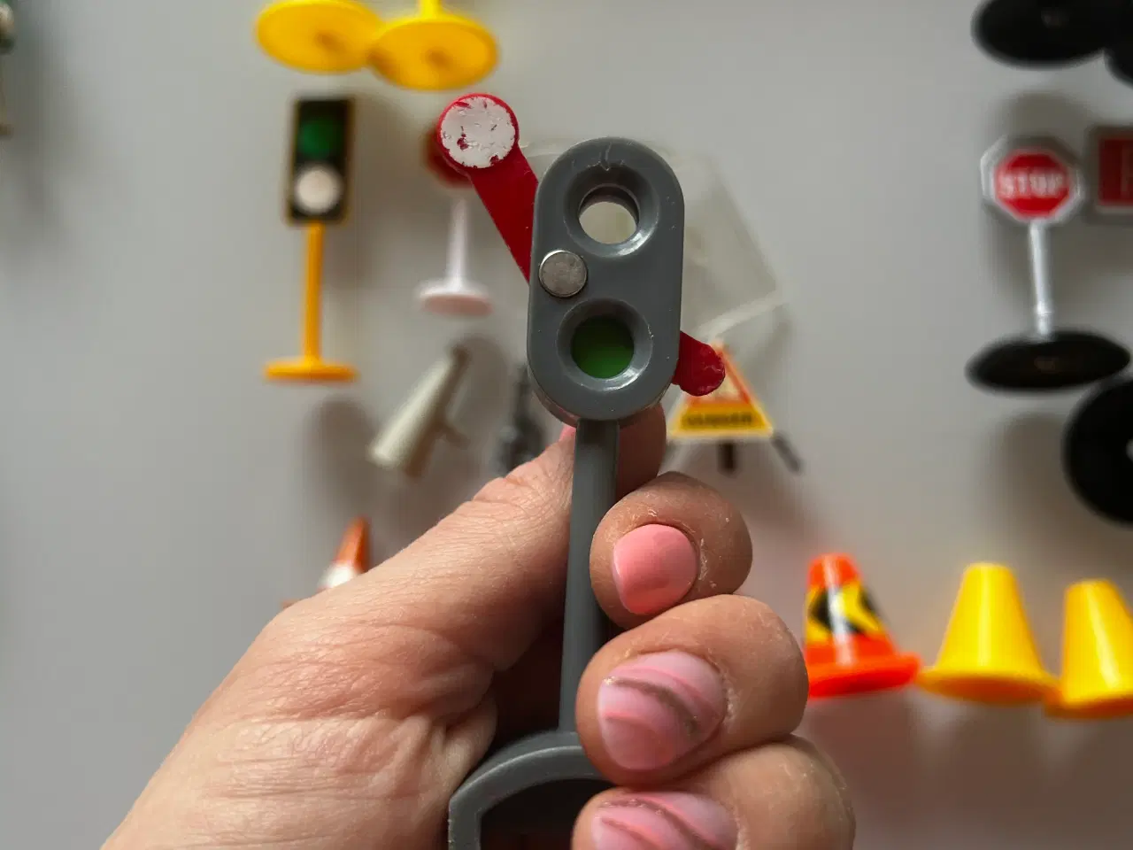 Billede 7 - Playmobil vej skilte med figurer