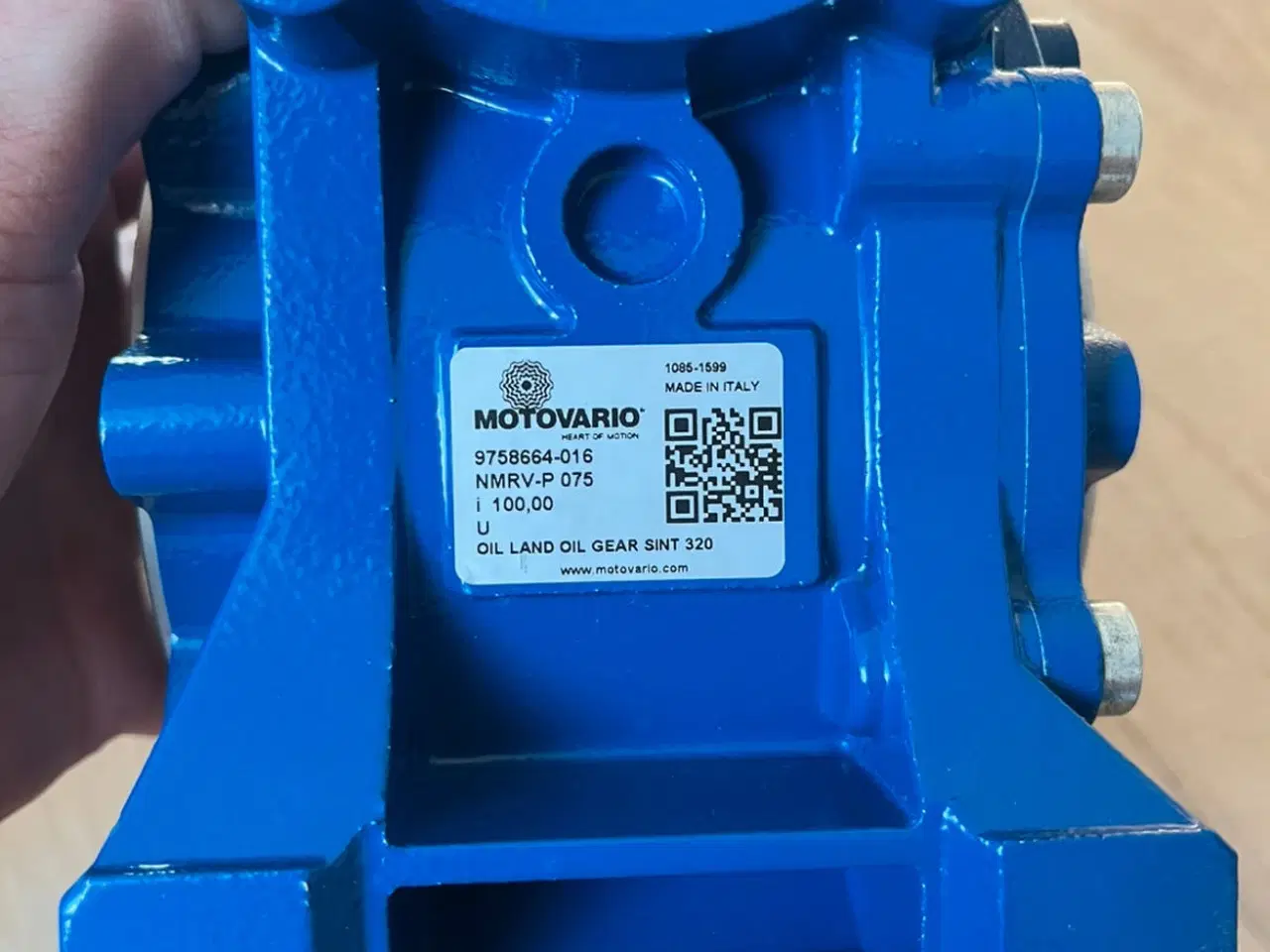Billede 3 - Motovario, Gearkasse,: Snekkegear, I:100