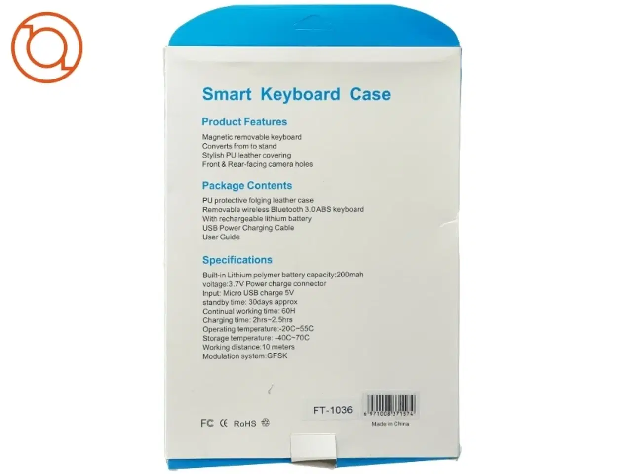 Billede 2 - Smart keyboard til iPad (str. 29 x 20cm)