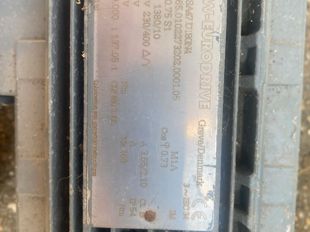Billede 2 - SEW Gear motor  0,75 kW RPM 1380/10  SA47 DT80N4