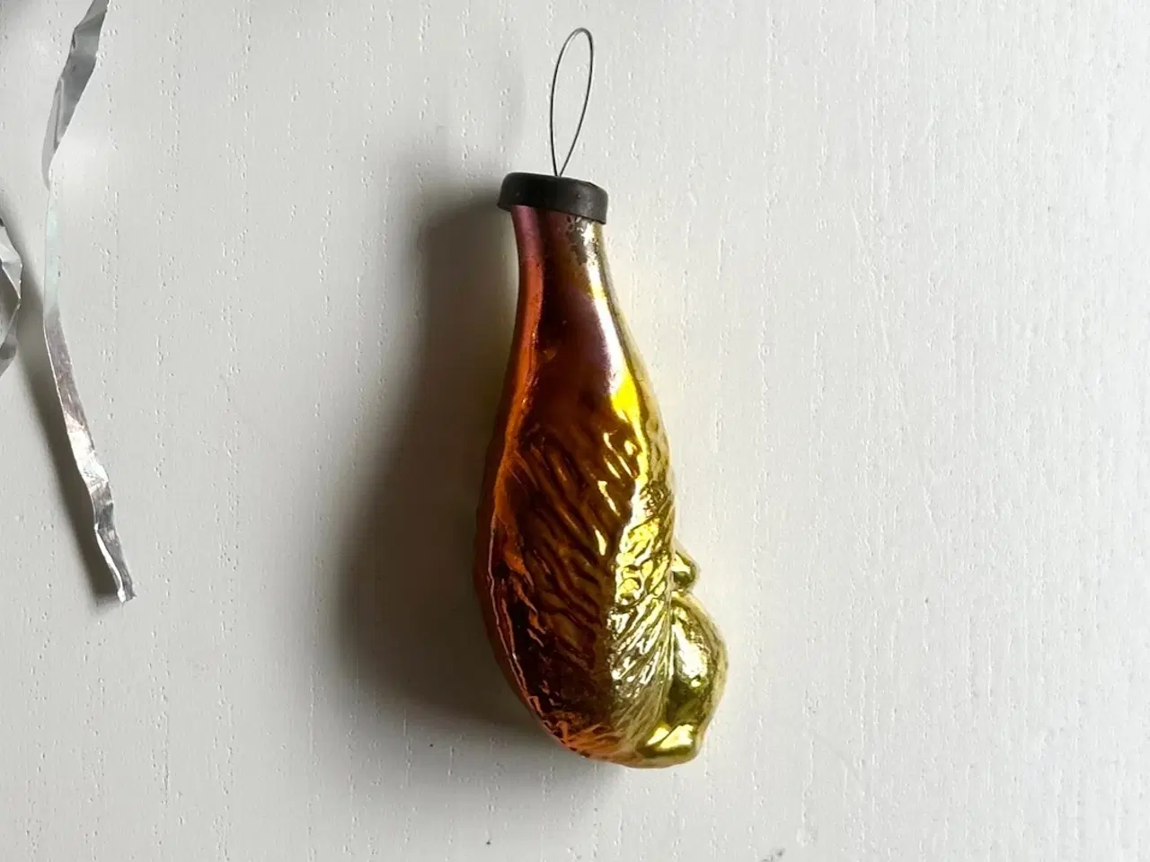 Billede 3 - Vintage juleornament, gul/orange egern