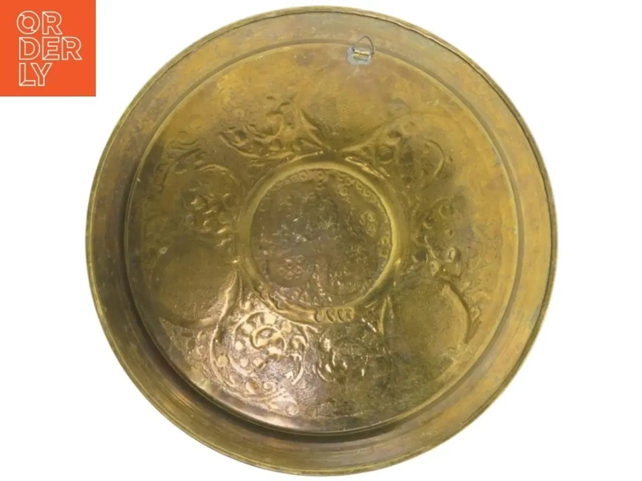 Billede 3 - Graveret messingfad (str. Ø. 39 cm)