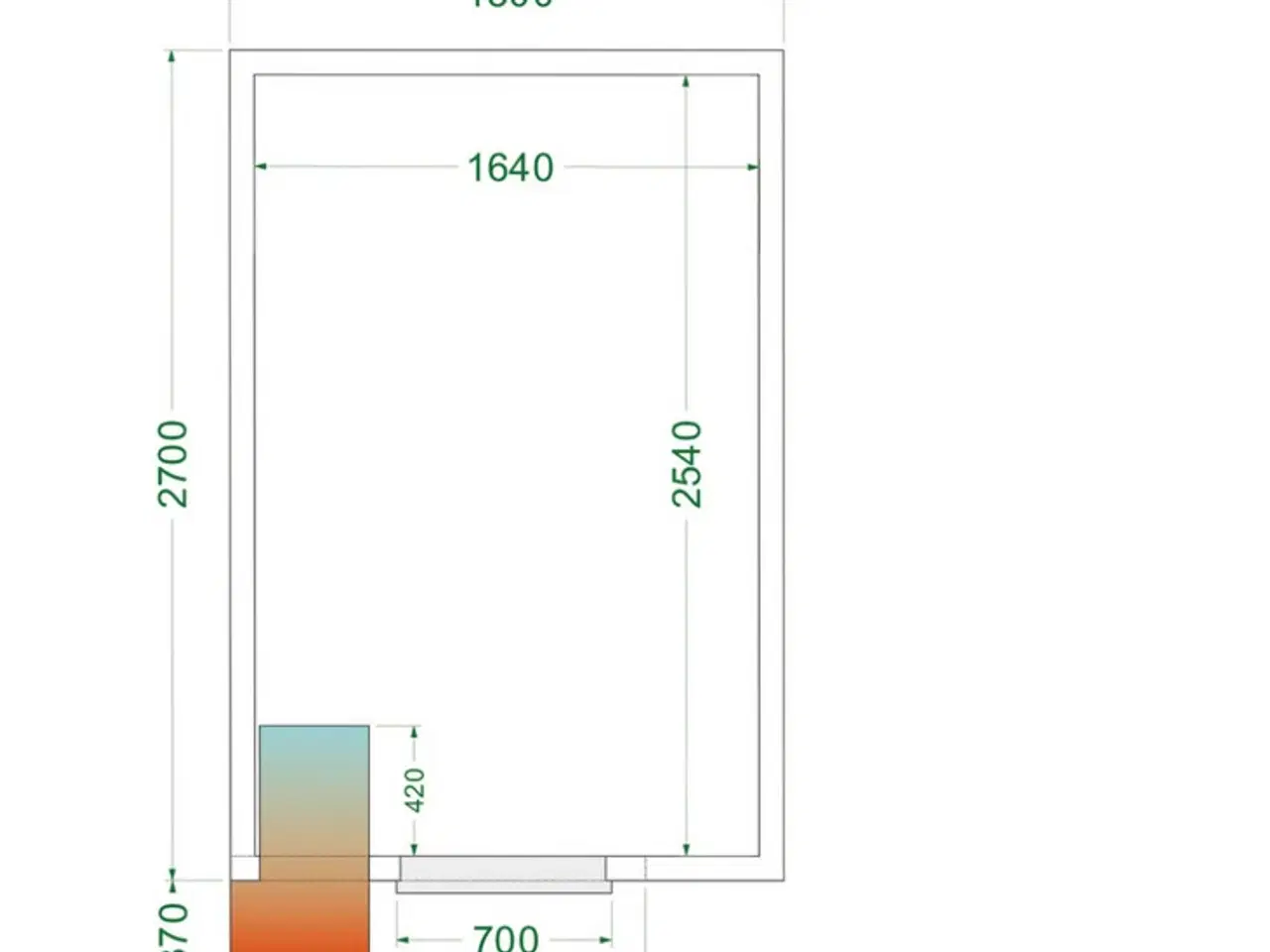 Billede 7 -  Tefcold Kølerum – 1500 x 1800 x 2200 mm