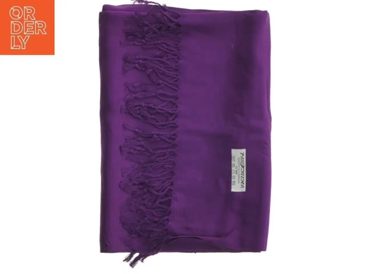 Billede 3 - Lilla pashmina / cashmere sjal (str. 70 x 180 cm)