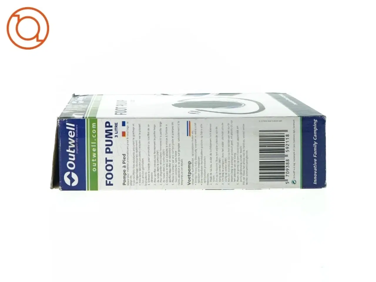 Billede 2 - Fodpumpe til fx luftmadras fra OutWell (str. 3 liter)