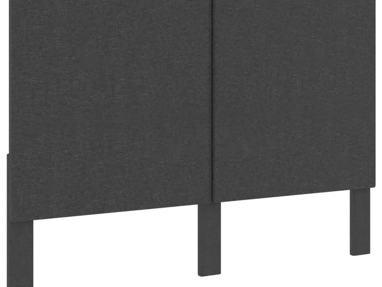 Billede 1 - Sengegavl 180x200 cm stof mørkegrå