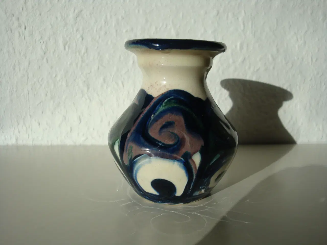 Billede 2 - Annashåb fin lille kohorns malet vase