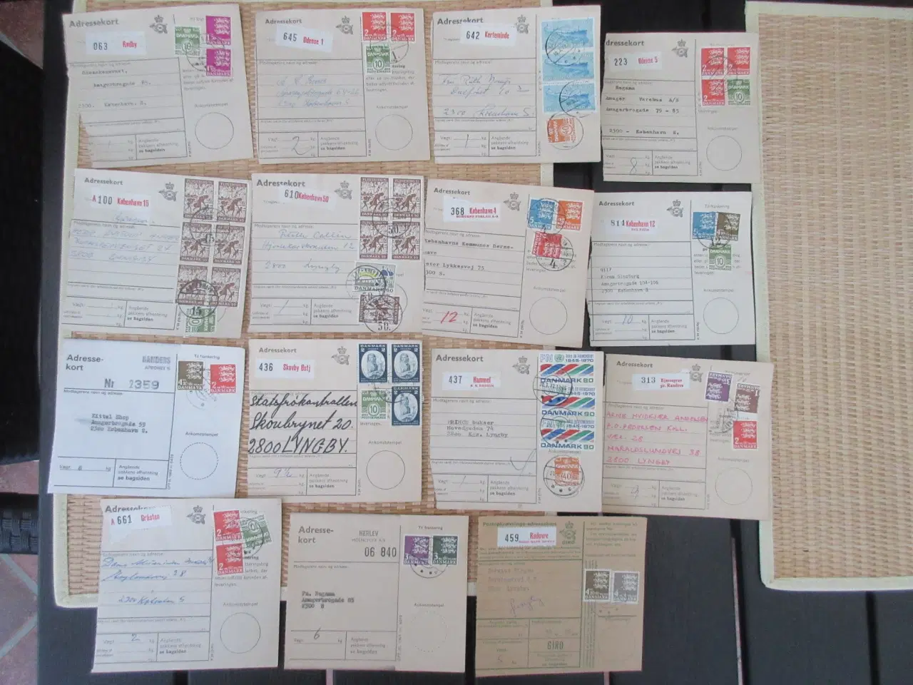 Billede 1 - adressekort fra 1972 11 styk