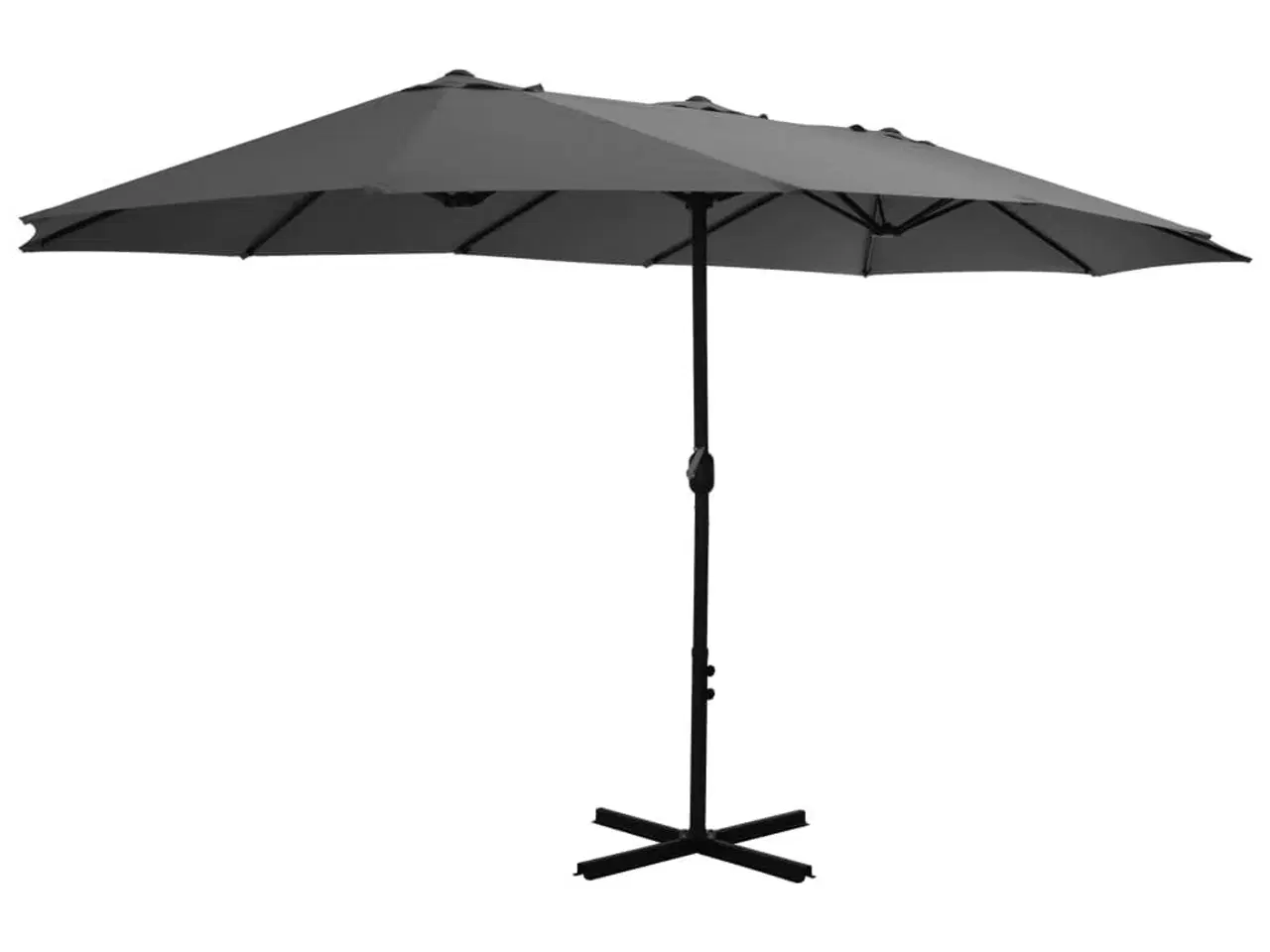 Billede 2 - Parasol 460x270 cm aluminiumsstang antracitgrå