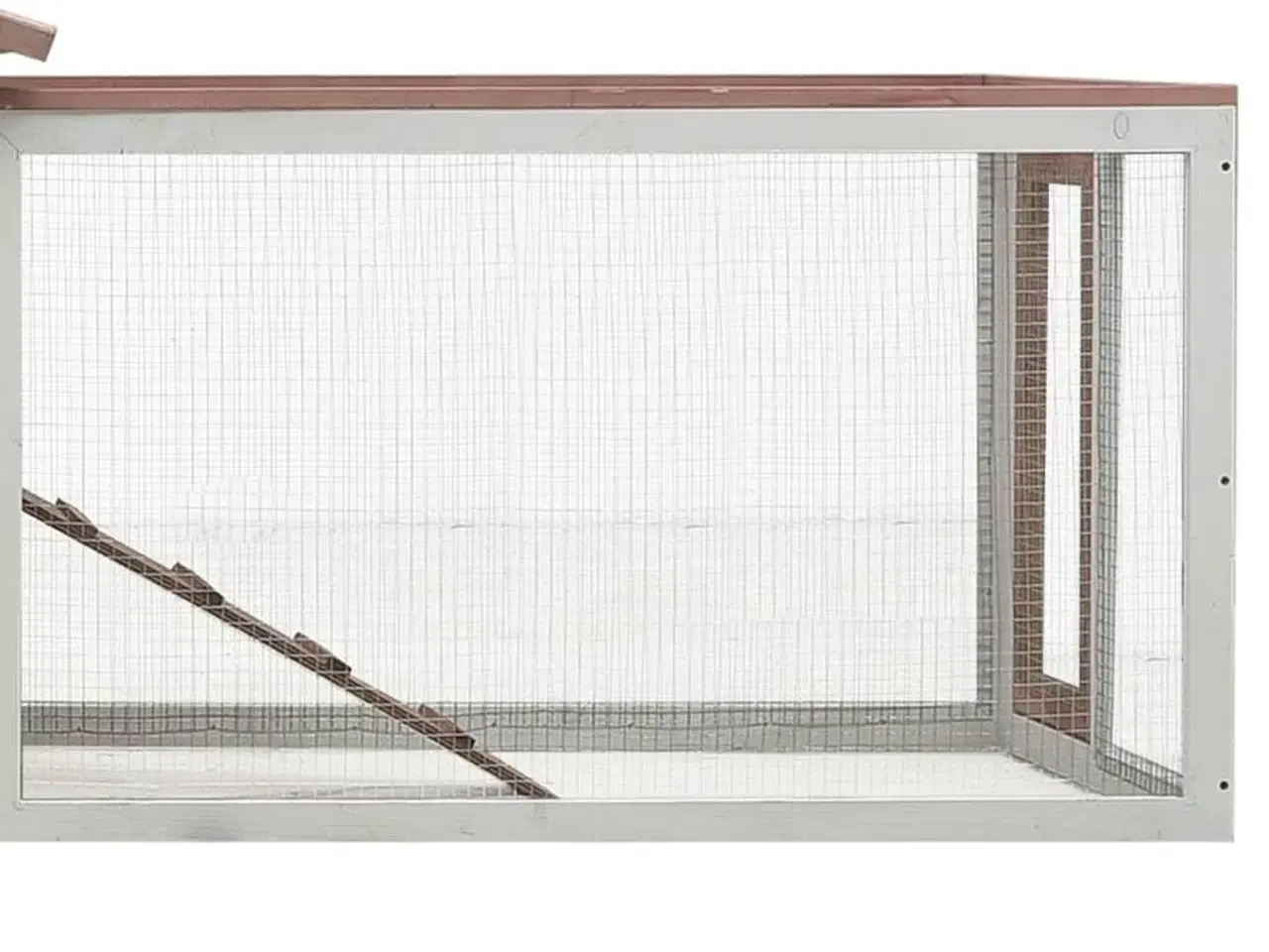 Billede 7 - Kaninbur 310x70x87 cm massivt fyrre- og grantræ mokkafarvet