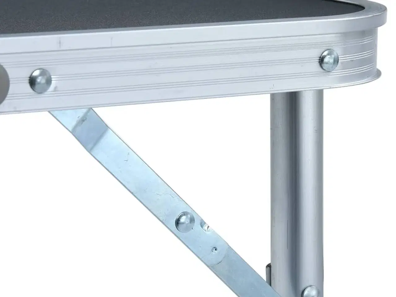 Billede 6 - Foldbart campingbord 60x45 cm aluminium grå