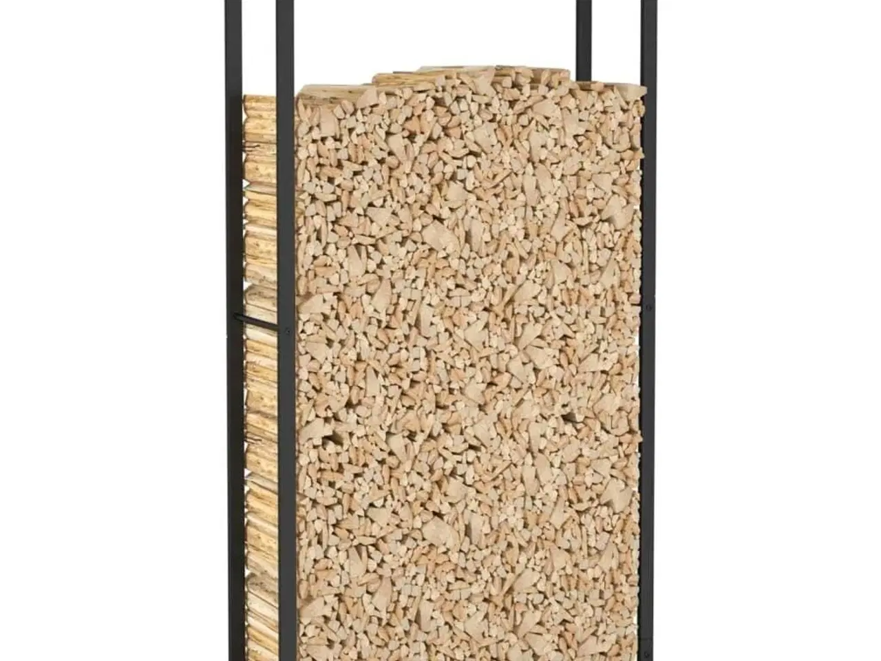 Billede 5 - Brændestativ 80x28x154 cm stål matsort