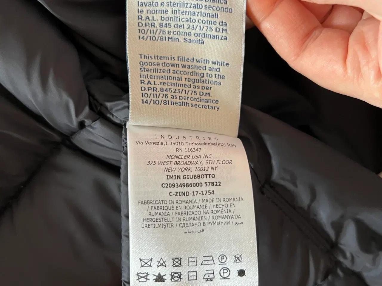 Billede 9 - Original Moncler IMIN dame dunfrakke - UBRUGT!