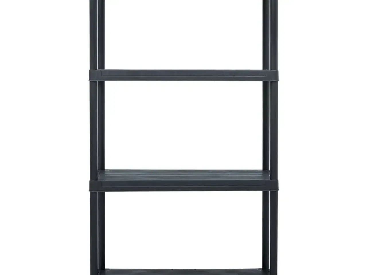 Billede 2 - Opbevaringsreol sort 100 kg 60 x 30 x 138 cm plastik