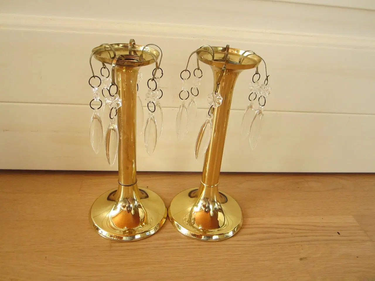 Billede 1 - Flotte Harnisch guldbelag stager m prismer samlet