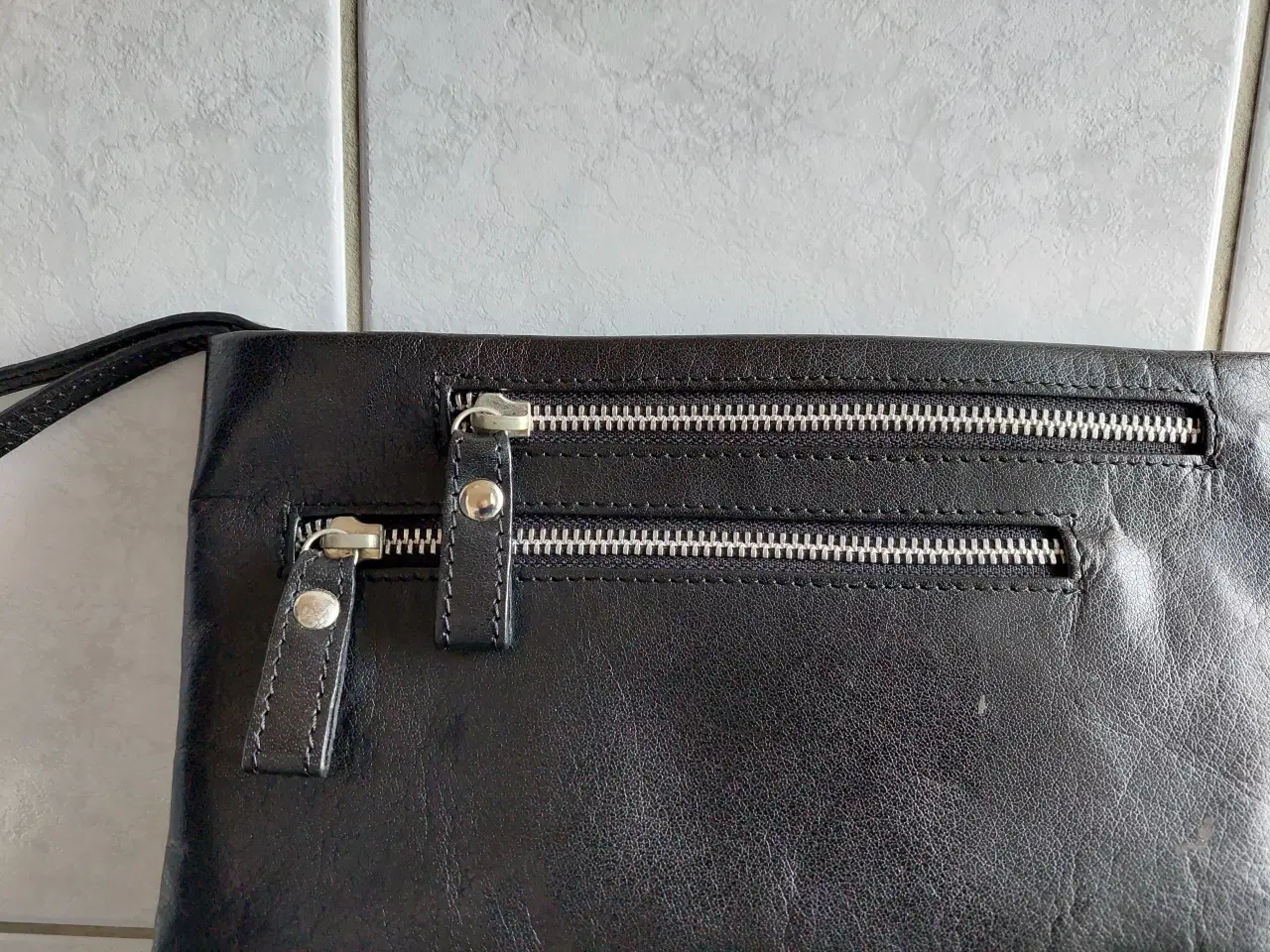 Billede 1 - Ny Skind Taske Sort Spar 50% 