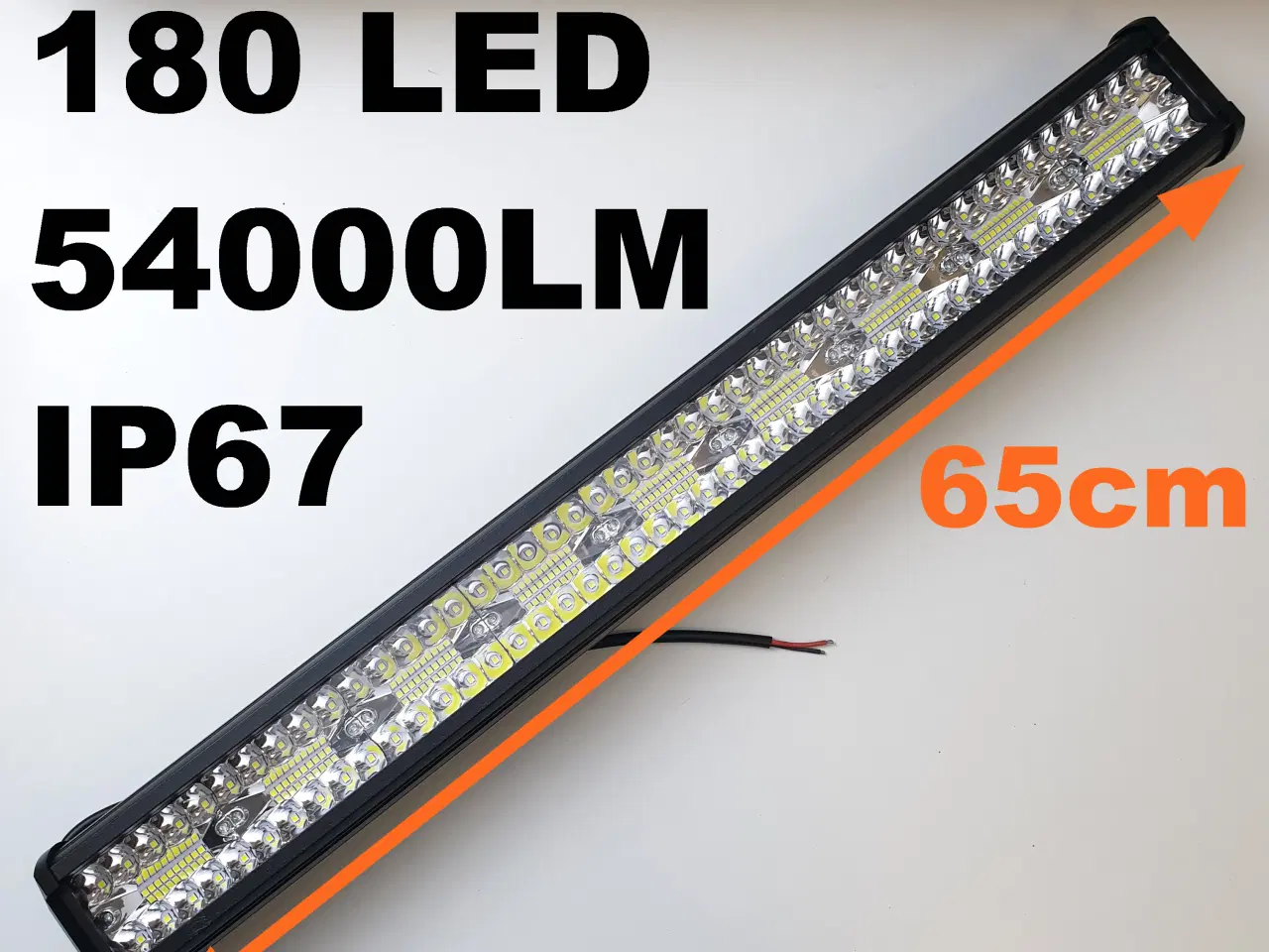 Billede 1 - NY! 54000LM 180 LED 540W 12V-24V 6000K IP67