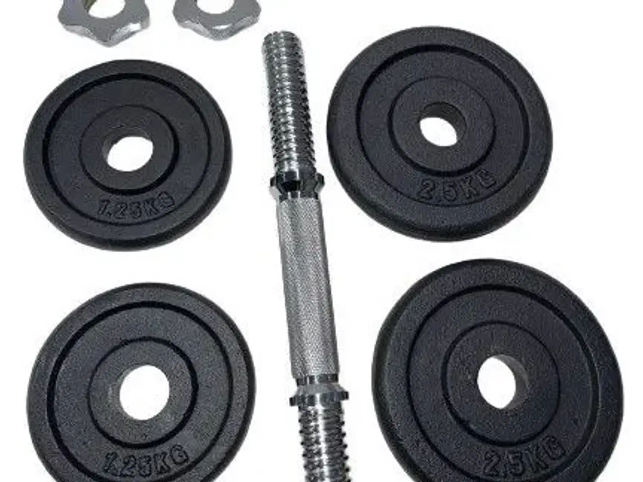 Billede 2 - 10 kg. Justerbar håndvægt med runde kanter - 30 mm