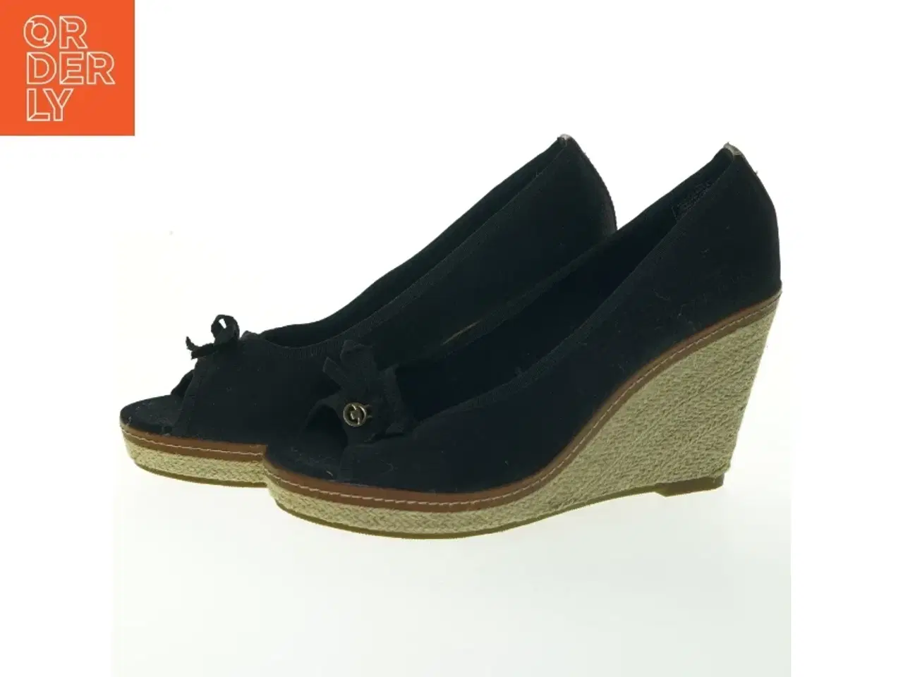 Billede 1 - Sorte espadriller med kilehæl fra Tom Tailor (str. 43 )