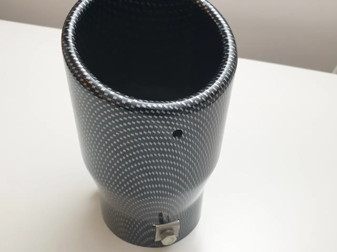 Billede 5 - NY! 90mm Carbon / Sort Rørendestykke