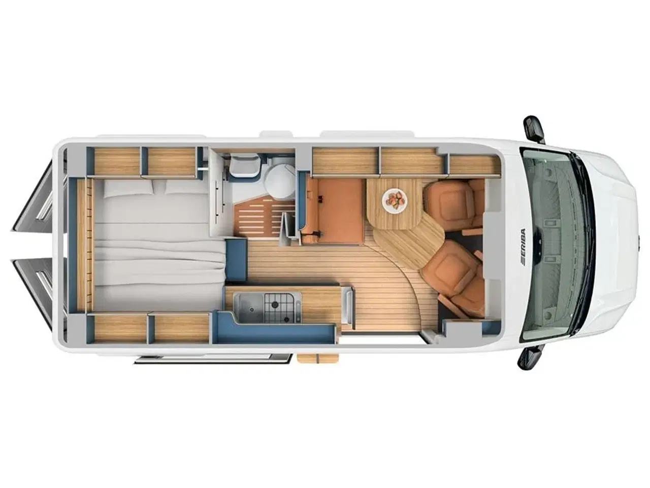 Billede 24 - 2025 - Eriba Car 600 Cherry Red Aut   Ny Facelift Campervan Eriba car bygget på VW hos Hinshøj Caravan.