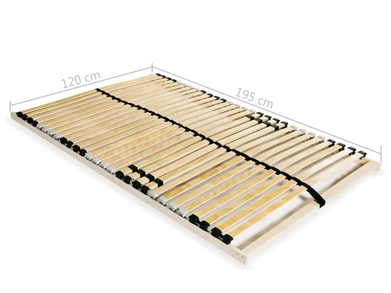 Billede 7 - Lamelbund til seng med 28 lameller 7 zoner 120 x 200 cm