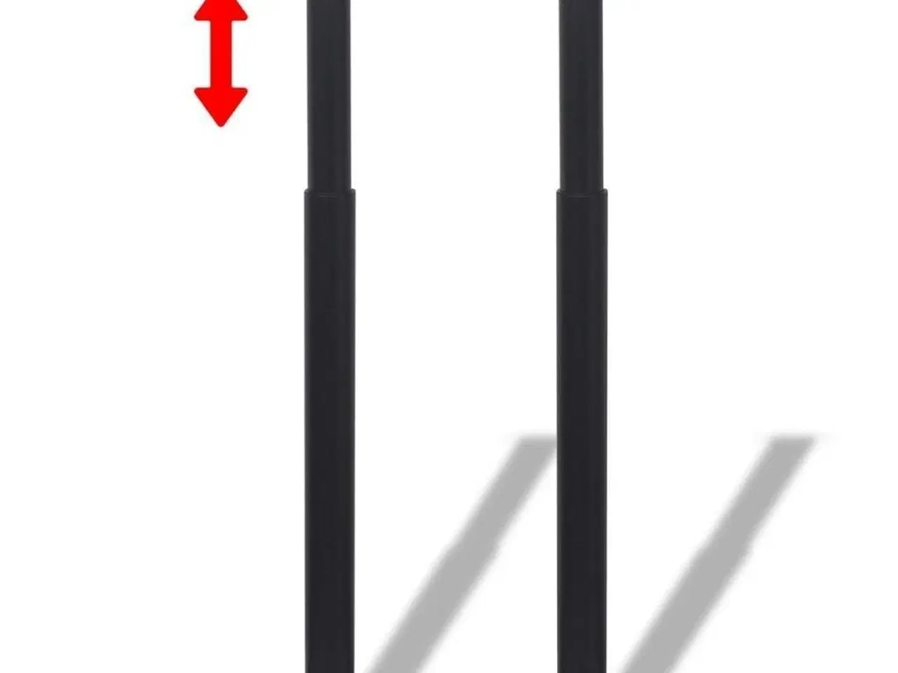 Billede 1 - Teleskopiske bordben i sort 710 mm - 1100 mm