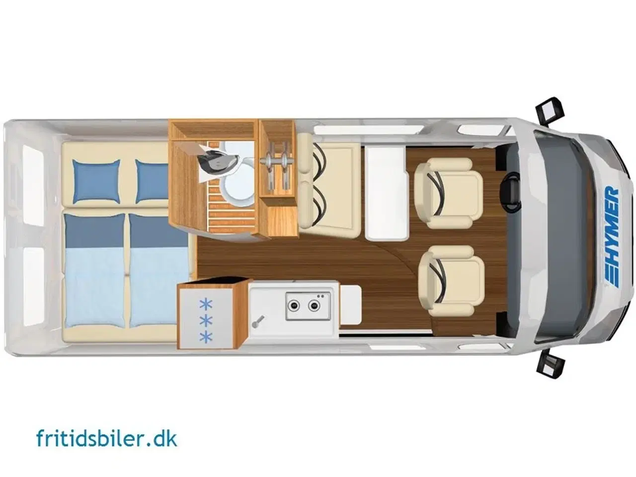 Billede 4 - 2024 - Hymer Free 600   Campervan Free 600 Kompakt kvalitetscamper fra Hymer