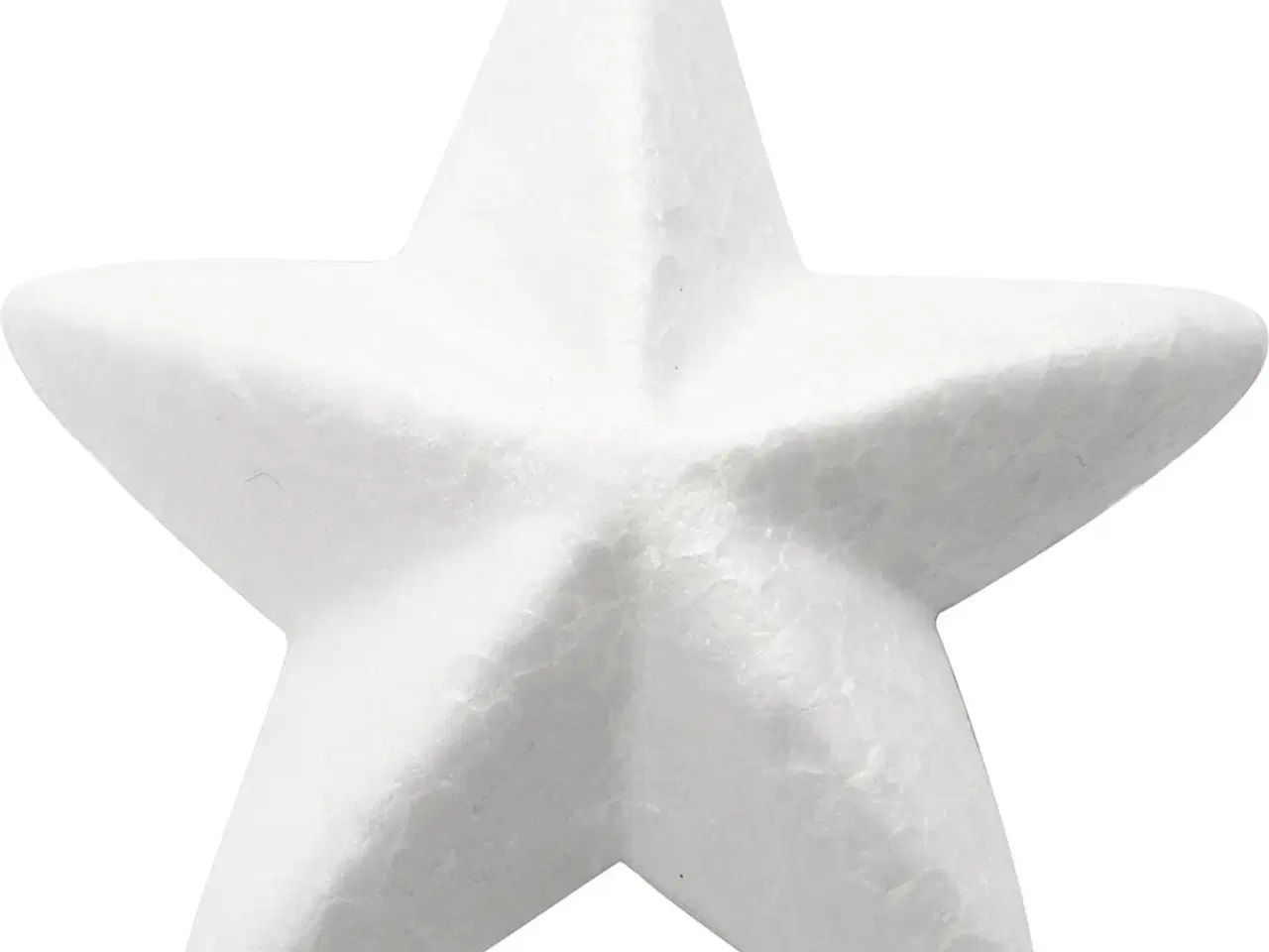 Billede 1 - Hvide Styropor Stjerner 11 cm - 25 stk. Pakke