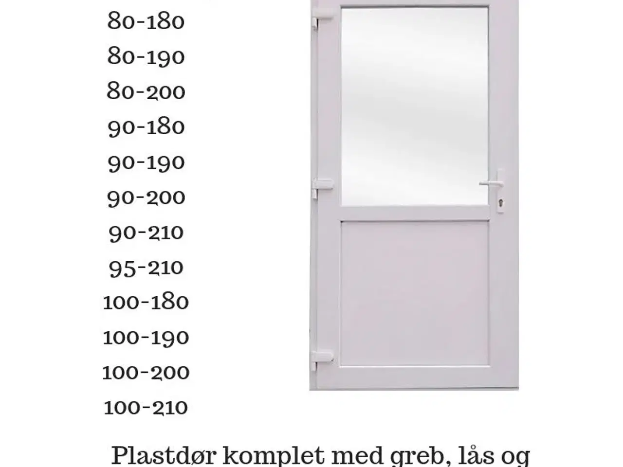 Billede 2 - Ny plastdør Kr. 1995