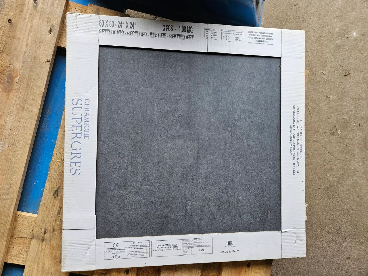Billede 6 - Gulv- og vægklinke Sort 60x60 cm 