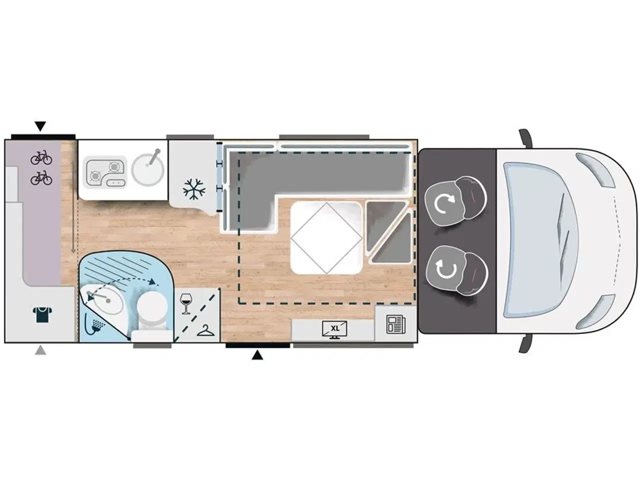 Billede 32 - 2023 - Chausson 660 Titanium ULTIMATE   Chausson 660 Titanium ULTIMATE - 170 HK og 6 trins automatgear. Designet vundet den Europæiske innovationspris.