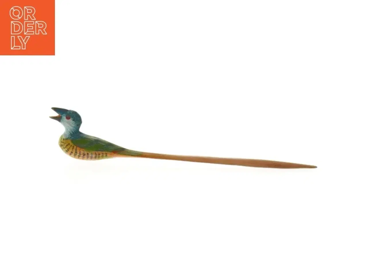 Billede 2 - Håndskårne brevknive med fugle (str. 17 cm. 2 styk)
