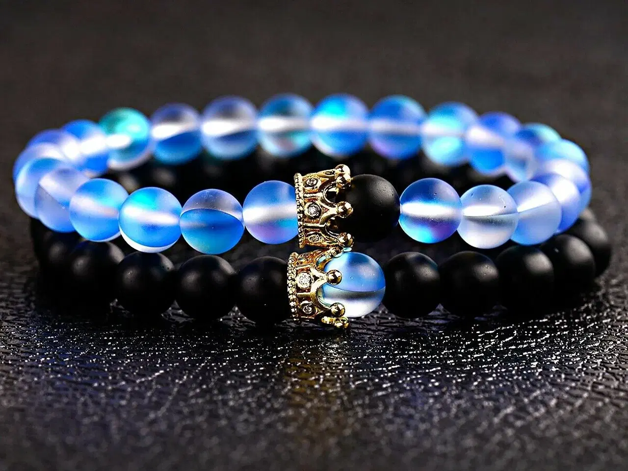 Billede 2 - Armbånd,smykke sæt.udført i Acua Quarts.onyx