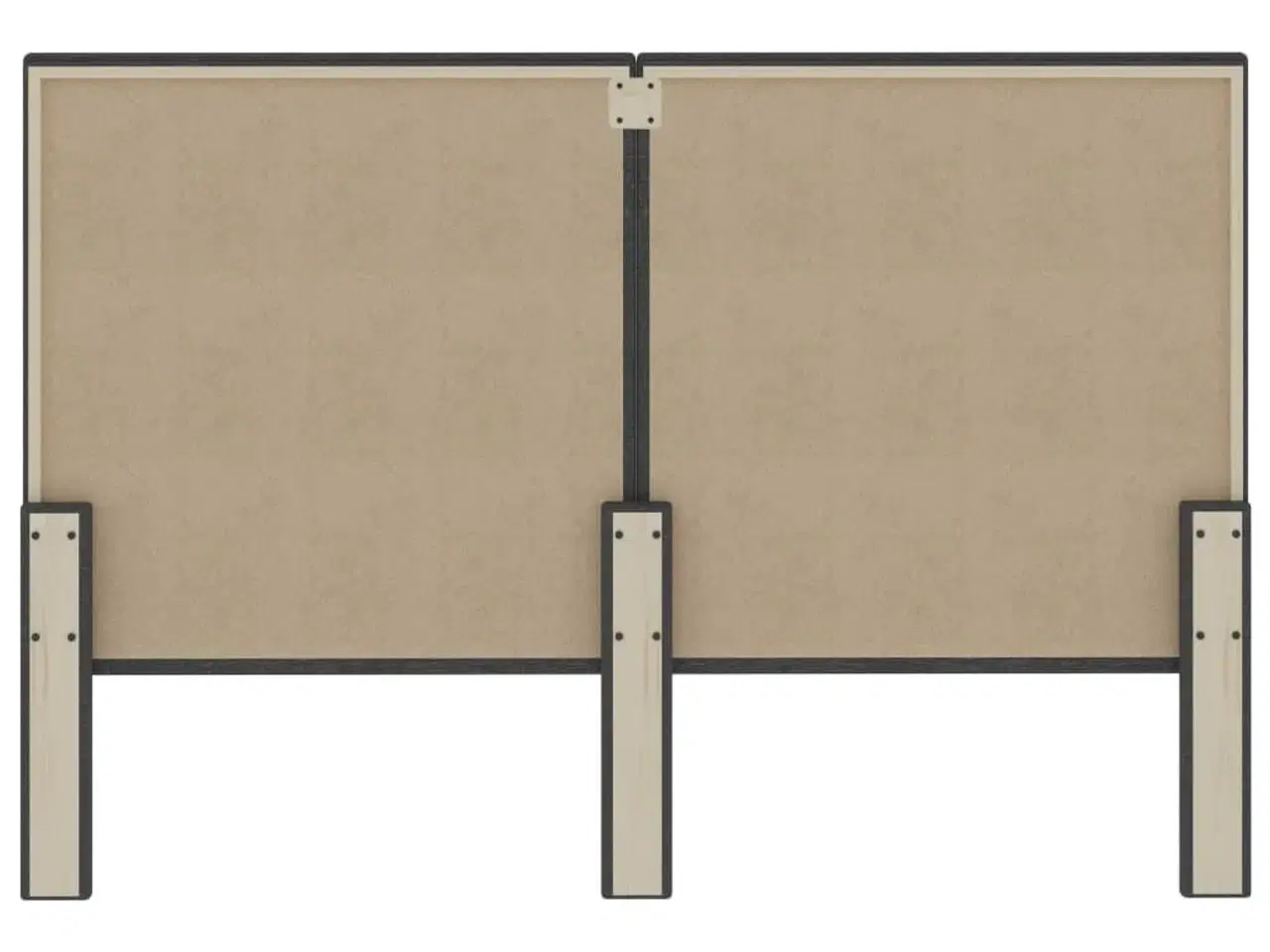 Billede 5 - Sengegavl 180x200 cm stof mørkegrå