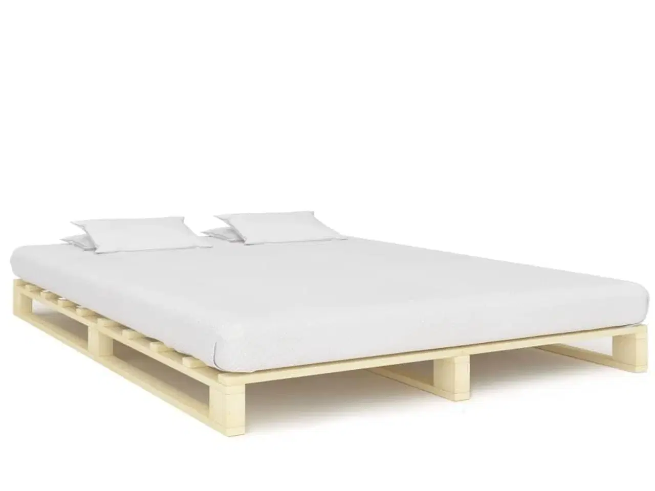 Billede 1 - Pallesengestel 140x200 cm massivt fyrretræ