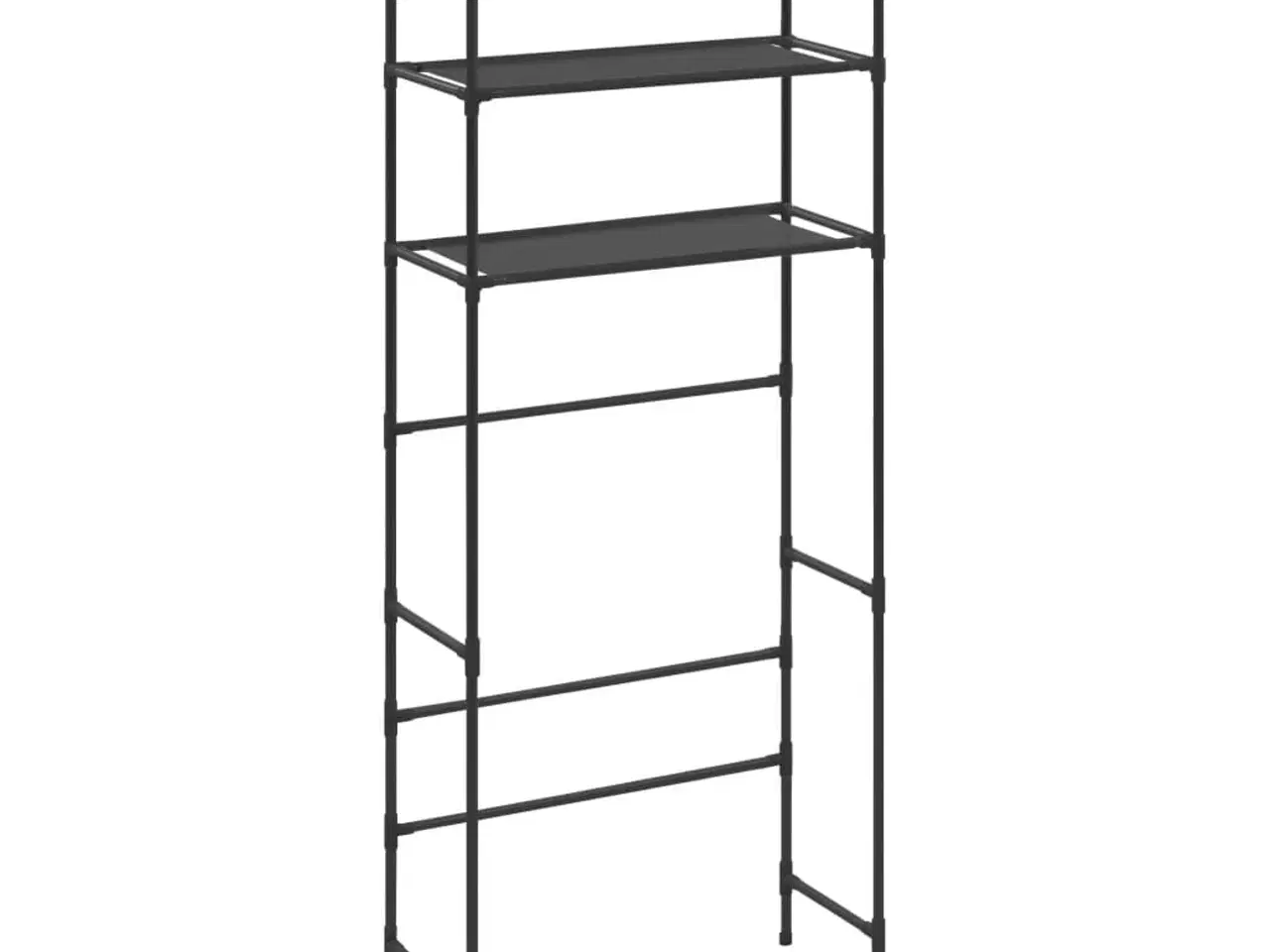 Billede 2 - Opbevaringsstativ med 3 hylder 69x28x169 sort