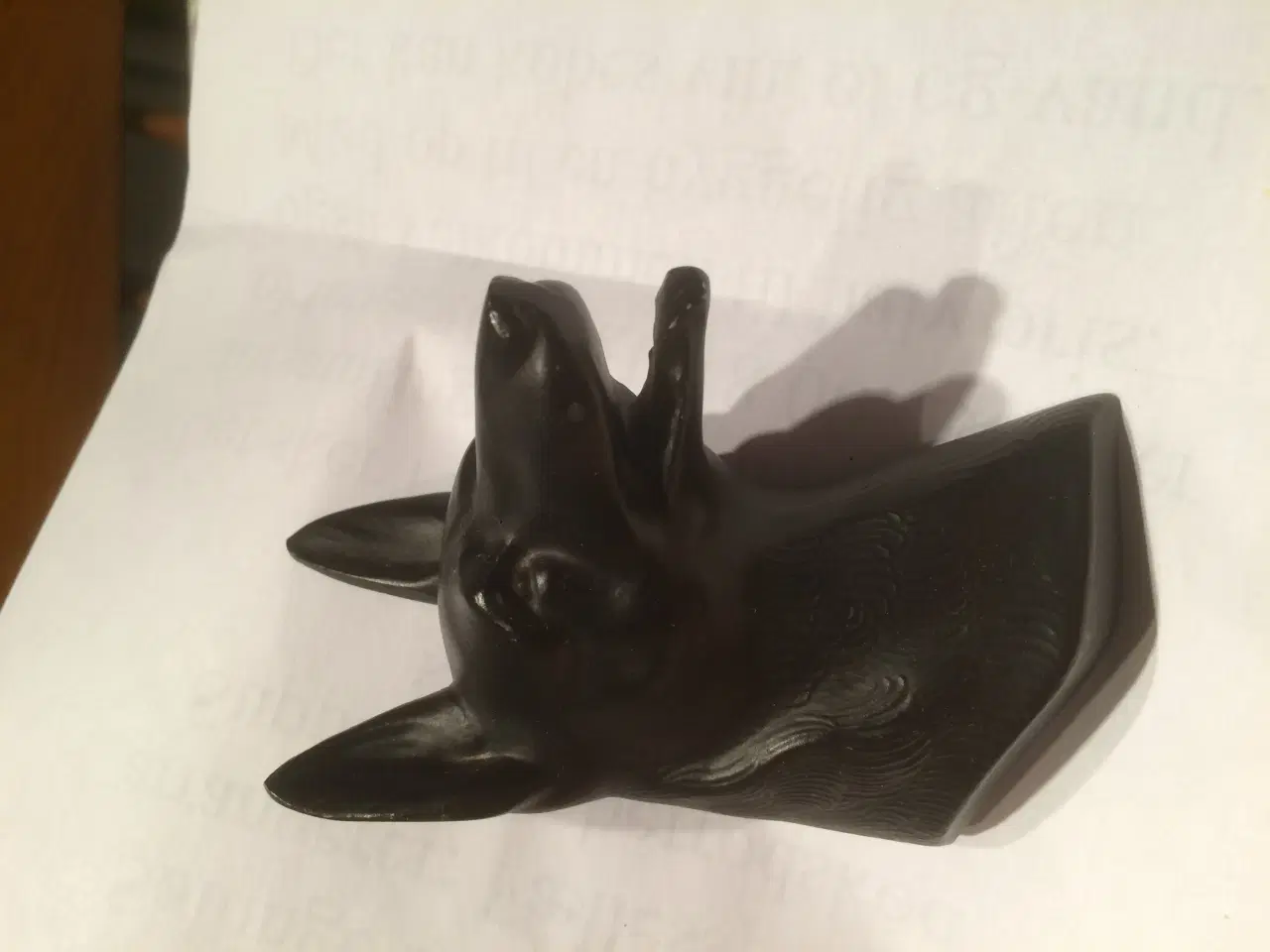 Billede 7 - Sort hundehoved i metal