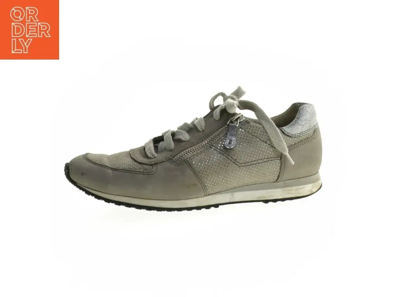 Billede 1 - Grå sneakers med lynlås fra Paul Green (str. 37 )