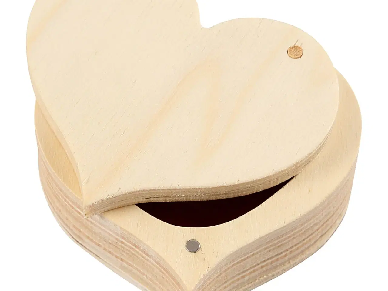 Billede 1 - Elegant trææske med drejelåg - 4x9 cm