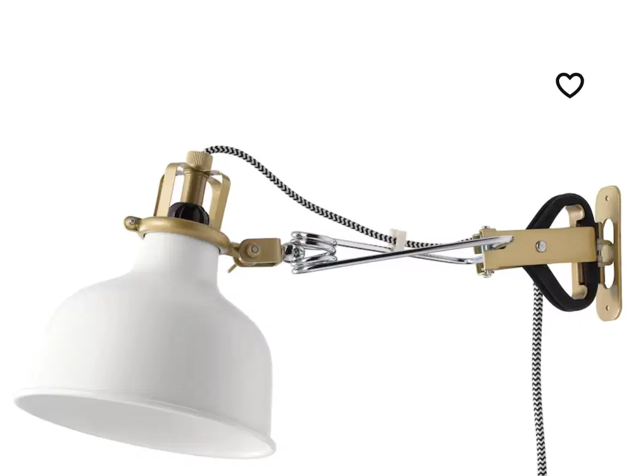 Billede 1 - 3 stk . Væg lampe i mørke brun 