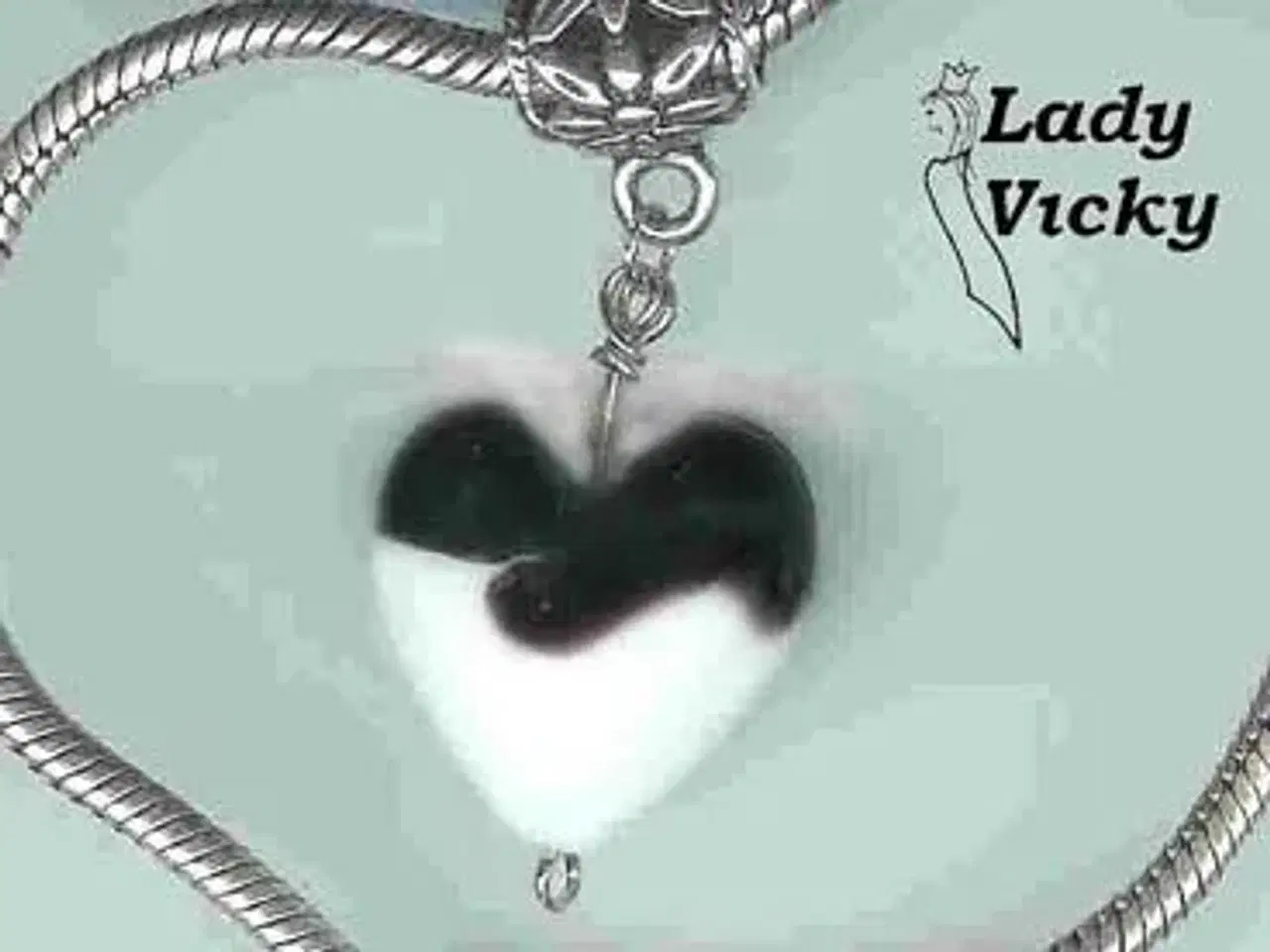 Billede 3 - VEDHÆNG # HJERTE # til armbånd ell. hals