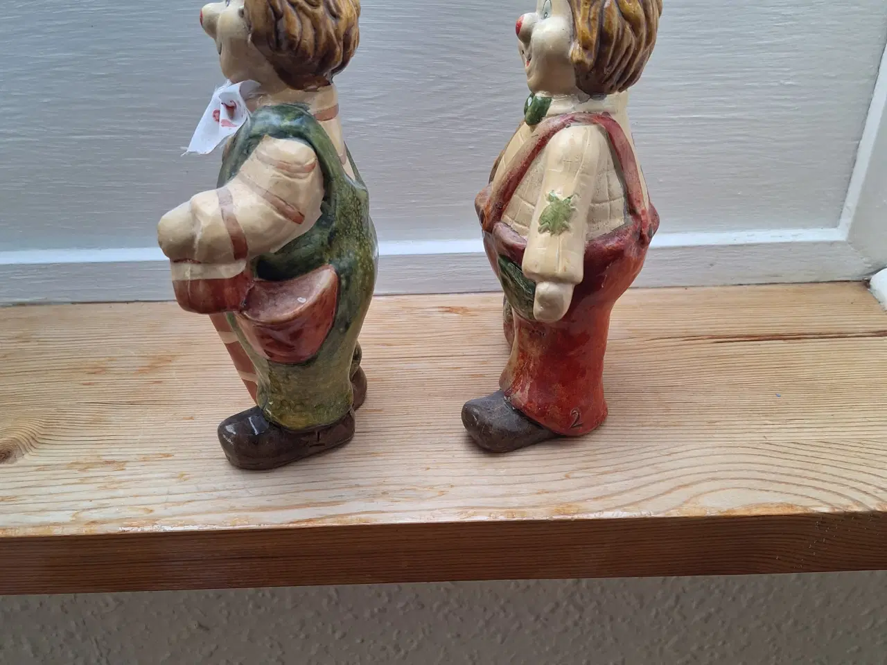 Billede 4 - Vintage håndmalede porcelæns klovnefigurer