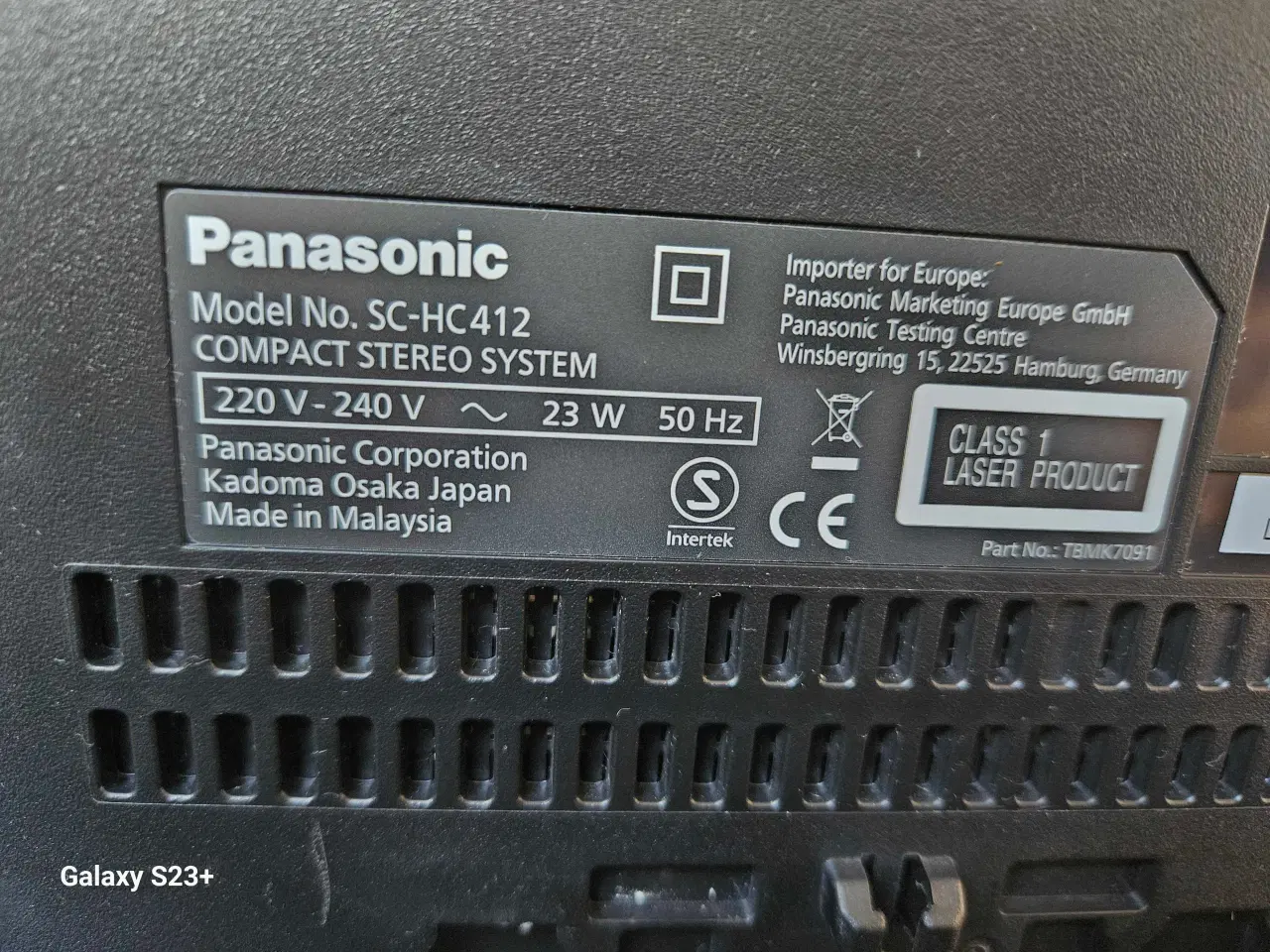 Billede 2 - Panasonic HC-412 SORT