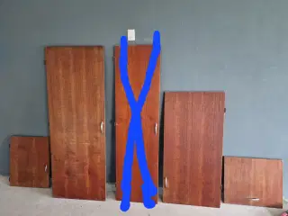 7 stk Teak låger