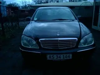 Mercedes S320 Sort / Sort læder