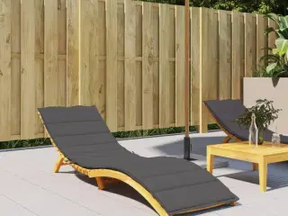 Hynde til liggestol 200x70x3 cm oxfordstof antracitgrå